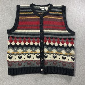 Vintage FALLS CREEK knit Vest Sleeveless Size XL